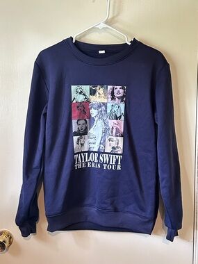 Taylor Swift The Eras Tour Navy Graphic Crewneck